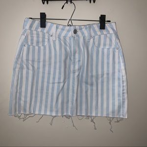 PACSUN STRIPED JEAN SKIRT